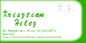 krisztian hilcz business card